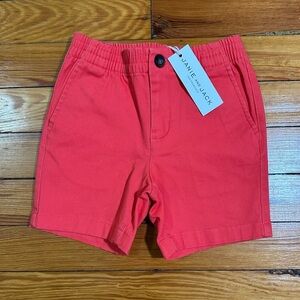 Janie and Jack Vibrant Coral Boys Shorts NWT, size 3